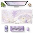 thumbnail image 3 of Funda de escritorio iCasso XXL con diseño de loto morado, 90 x 40 cm, 3 of 9
