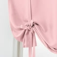 thumbnail image 5 of CUH Thermal Insulated Blackout Curtain - Bathroom Roman Curtain Pink Tie Up Shade for Small Window, Girls Room, Window Valance Balloon Blind, Rod Pocket 1-Panel (54 x 54 Inches Long), 5 of 7