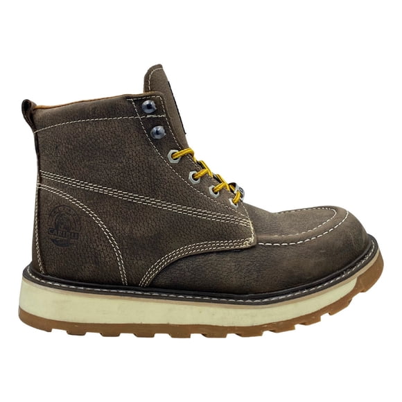 Bota De Trabajo Caribu 363 De Piel Casual Caballero Café
