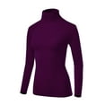 thumbnail image 2 of Women Soft Long sleeve Lightweight Turtleneck Top, 2 of 5