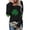 Black, variant on Women's 2026 Shirts St Patricks Day Irish Shirt Green Printed Long Sleeves Tunic Casual Tee Tops