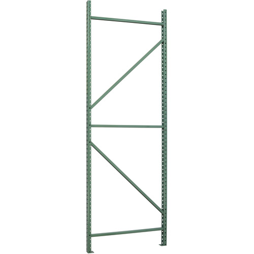 Pallet Rack Upright Frame, 42" x 120", Green