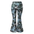 thumbnail image 4 of Felirenzacia Women Flare Jeans, Daisy Print, Colombian Design, Floral Pattern, Butt Lift, Skinny Jeans, Stretch Denim Pants Casual Comfy Y2K Streetwear, 4 of 6