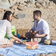 thumbnail image 5 of Raindrops Picnic Woven Basket Rattan Red 1Pack 11.0X9.4X7.9In, 5 of 8