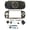 Black, variant on Replacement Housing Shell 3000, Clear Case with Buttons, Full Set Cover with Screws for Game Console Repair