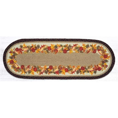 

Capitol Importing 68-431AW 13 x 36 in. Autumn Wreath Oval Table Runner