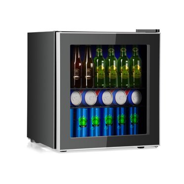 YYAo 60 Can Beverage Mini Refrigerator with Glass Door