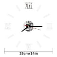 thumbnail image 1 of Roman Digital Wall Clock Personality Silent Diy Acrylic Wall Sticker Decorative Wall Clock, 1 of 2