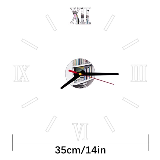 Roman Digital Wall Clock Personality Silent Diy Acrylic Wall Sticker Decorative Wall Clock