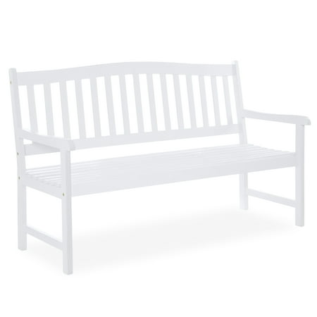 Best Choice Products 60-inch Classic Acacia Wood Outdoor Bench for Patio, Garden, Backyard, Porch, (Best Outdoor Bench Material)