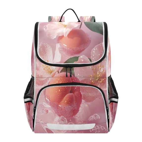 YAZAOO School Backpack Travel Bag Bookbags Bookbags Peachy Serenity Pattern