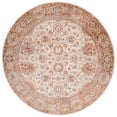 thumbnail image 4 of SAFAVIEH Valencia Maria Oriental Polyester Runner Rug, Ivory/Rust, 2' x 8', 4 of 9