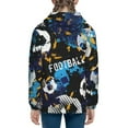 thumbnail image 4 of Kll Unisex Kids Boys Girls Hooded Pocket Pullover Hoodies-Football, 4 of 9
