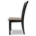 thumbnail image 3 of Signature Design by Ashley Owingsville Modern Farmhouse Dining Room Side Chair, Set of 2, Black and Brown, 3 of 6
