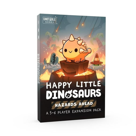 Unstable Games – Happy Little Dinosaurs Hazards Ahead Expansion – Diseñado para ser añadido a tu Jue