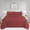 Burgundy, variant on 3 Piece Lightweight Quilted Bedspread Set, Breathable Floral Damask Bedding with Pillow Shams, Machine Washable All Season Quilt for Queen/King Bed