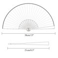 thumbnail image 4 of 2 uds verano Vintage bambú seda plegable mano flor abanico baile chino fiesta bolsillo regalos boda colorido, 4 of 5