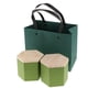 thumbnail image 1 of Lata para Té con Tapa Gloria 2 uds Almacenamiento Verde Caja de Madera del Té, 1 of 9