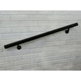 thumbnail image 2 of Aluminum Handrail Direct AHR Aluminum Wall Handrail w/ Mounts (9' Length,Black Sand) USA Made, 2 of 5