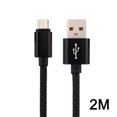 thumbnail image 4 of USB Data Transmission Sync Cable charging cable Phone 2 Meter Braided Woven Phone Tablet 2A Fast Charging Cord, 4 of 7