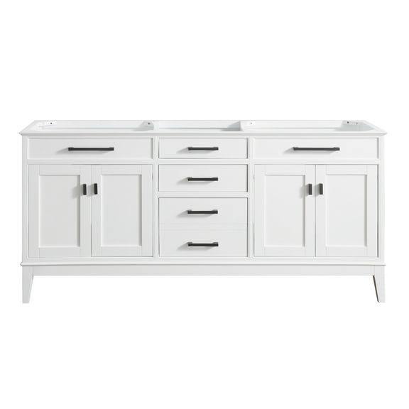 Avanity Madison-V72 Madison 72" Double Free Standing Vanity Cabinet Only - White