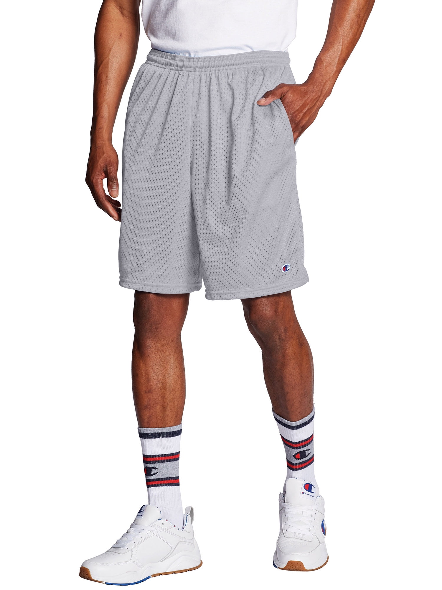 champion men's mesh shorts with pockets