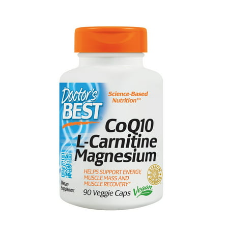 Doctor’s Best CoQ10/L-Carnitine/Magnesium helps support Energy to the Heart, Non-GMO, Gluten Free, Soy Free, and (Best Carnitine Supplement 2019)