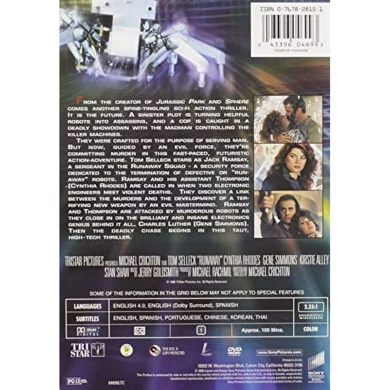 激安挑戦！！ (DVD), Runaway - Pictures Sony Action Movie Fantasy & Sci-Fi その他