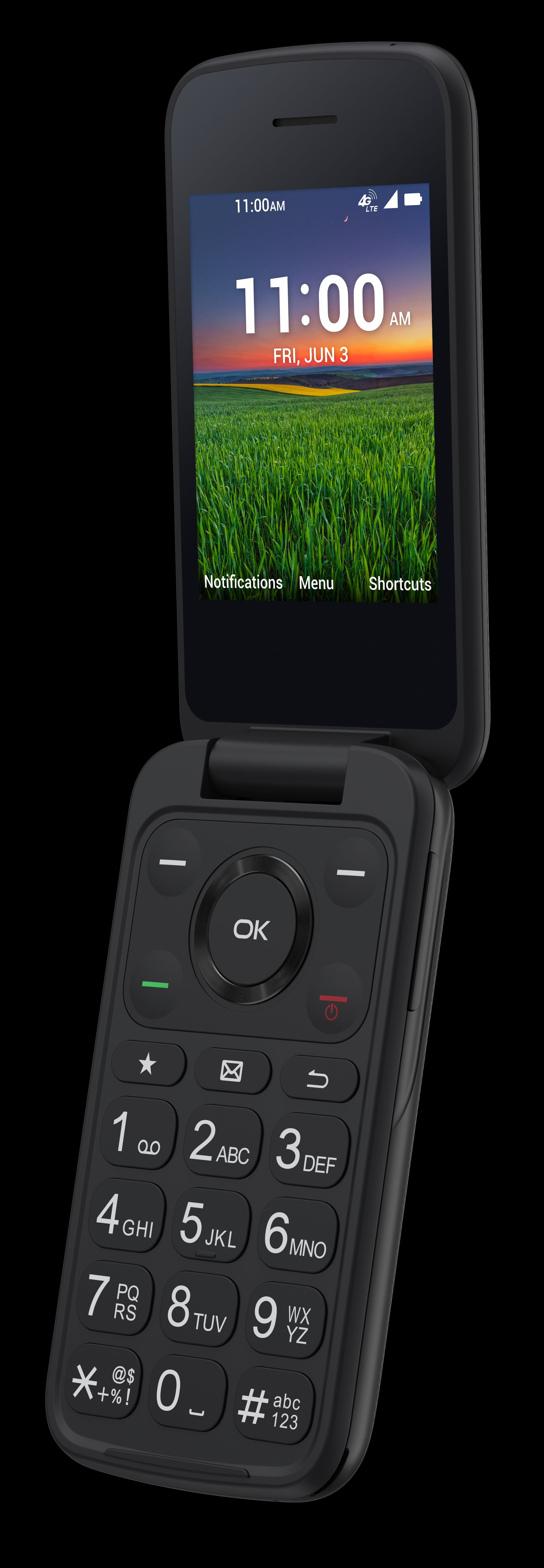 Boost Mobile TCL Classic Flip, 512MB, Black - Prepaid Phone {Locked to Boost Mobile]