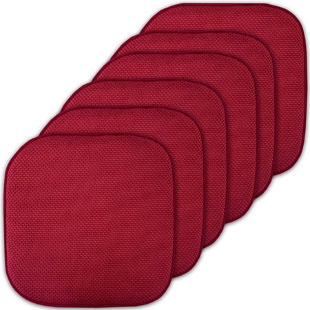 

Memory Foam Honeycomb Non-Slip Back Chair/Seat 16 x 16 Cushion Pad 6 Pack