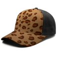 thumbnail image 2 of Leopard Print Baseball Cap Adjustable Size – Stylish Spliced Design Trucker Hat, Dad Hat with Full Print Front & Brim, Breathable Cotton Blend Snapback for Sports, Travel & Daily Wear, 2 of 3