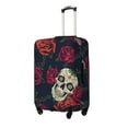 thumbnail image 2 of Easygdp Roses Skulls Double-Sided Printed Elastic Suitcase Protective Cover,Invisible Zipper, Business Trip Luggage Cases,Washable And Resistant To Falling -Small, 2 of 9