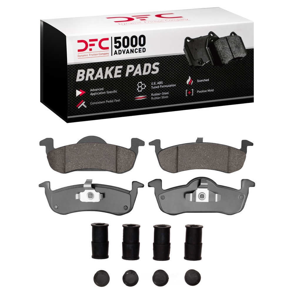 Dynamic Friction Company 1552-1279-01 DFC 5000 Advanced Brake Pads - Ceramic and Hardware Kit - OE