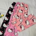 thumbnail image 2 of Pantalones de pijama de dibujos animados para mujer, pantalones largos holgados de verano con aire acondicionado, pantalones para caminar en casa, varios colores, 2 of 5