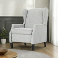 thumbnail image 6 of Nora Manual Recliner Lounge Chair- Wingback- Nailhead Trim- Gray, 6 of 6