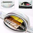 thumbnail image 6 of Holographic Waist Bags Women Banana Fanny Pack Female Belt Bag Geometric Waist Packs Laser Chest Phone Pouch，waist bag multifunctional chest bag one shoulder diagonal outdoor sports waist bag, 6 of 8