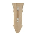 thumbnail image 5 of 12-1/2 in. x 5-1/8 in. x 5-3/8 in. Unfinished Medium Hand Carved North American Solid Red Oak Acanthus Leaf Wood Corbel, 5 of 6