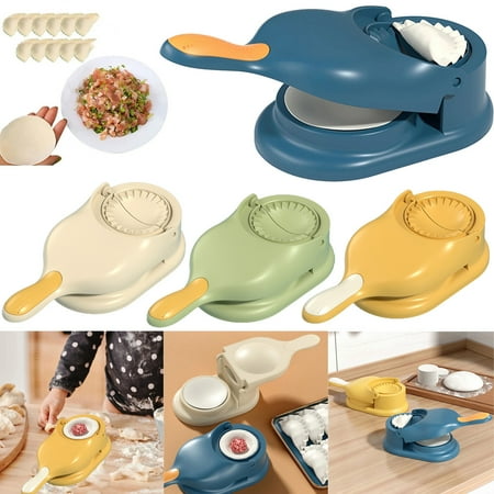 

2 In 1 Dumpling Skin Press Manual Dumpling Maker Machine DIY Dough Pressing Tool Set Dumplings Mold Kitchen Baking Accessories