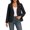 Black, variant on Women Blazer Casual Suit Jacket V Neck Long Sleeve Solid Slim Office Work Business Professional Outwear, Gray XXL