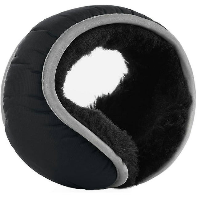 Orejeras de forro polar de piel sintética plegables para exteriores, unisex, de invierno, para detrás de la cabeza, regalo