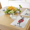 thumbnail image 4 of Ambesonne Japanese Place Mats Set of 4, Samurai Lettering Sun, Standard Size, Red Black, 4 of 6