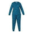 thumbnail image 6 of Aria Women’s Cozy Jersey Henley Pullover and Jogger 2pc Sleepwear Set, Sizes XS-4X, 6 of 7