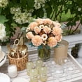 thumbnail image 5 of 3 Pcs Fall Flowers Artificial Mums Silk Fake Mums Bouquet Faux Floral Arrangements Home Indoor Outdoor Planter Decor Party Wedding Table Autumn Decoration (Champagne), 5 of 13