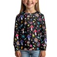 thumbnail image 2 of DISNIMO Mushroom Flower girl t shirt kids girls long sleeve shirt size 9-10 shirts for kids long sleeve tshirt girls soft t shirts long sleeve t-shirt for girls crew neck t shirt casual kids, 2 of 7