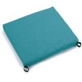 thumbnail image 1 of Coussin de Chaise en Polyester Filé 20 Pouces par 19 Pouces - Bleu Aqua, 1 of 4