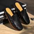 thumbnail image 5 of New Men'S Half-Slip Loafers Made of High-Quality PU,  Embodying a Trendy Retro Style. The Soft Sole Makes Driving Easy Featuring a Breathable And Comfortable Design. They Are Easy And Versatile,, 5 of 9