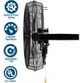 thumbnail image 5 of BILT HARD 4300 CFM 18 in Industrial Wall Mount Fan 3-Speeds High Wall Fans with Sealed Motor Heavy Duty Metal Barn Fans for Garage Commercial Warehouse Shop Use, 5 of 9