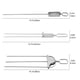 thumbnail image 4 of Pinchos de metal para asar a la parrilla Tenedor de acero inoxidable para asar a la parrilla Pinchos para carnes y verduras Juego de tenedor para barbacoa y cepillo para aceite Akmoler, 4 of 9
