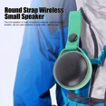 thumbnail image 4 of Mini  Round Speaker, Round Bluebooth Subwoofer Green Simple Use Wear  With Strap For Bedroom Living Room, 4 of 7