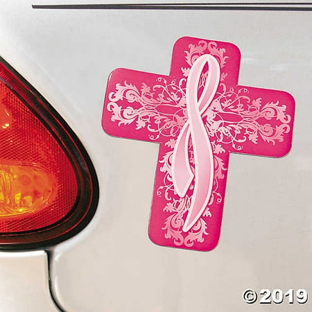 Religious Breast Cancer Awareness Car Magnets